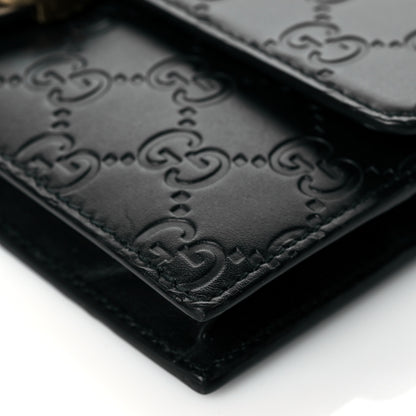 Gucci Guccissima Icon Chain Wallet Black 10 of 11