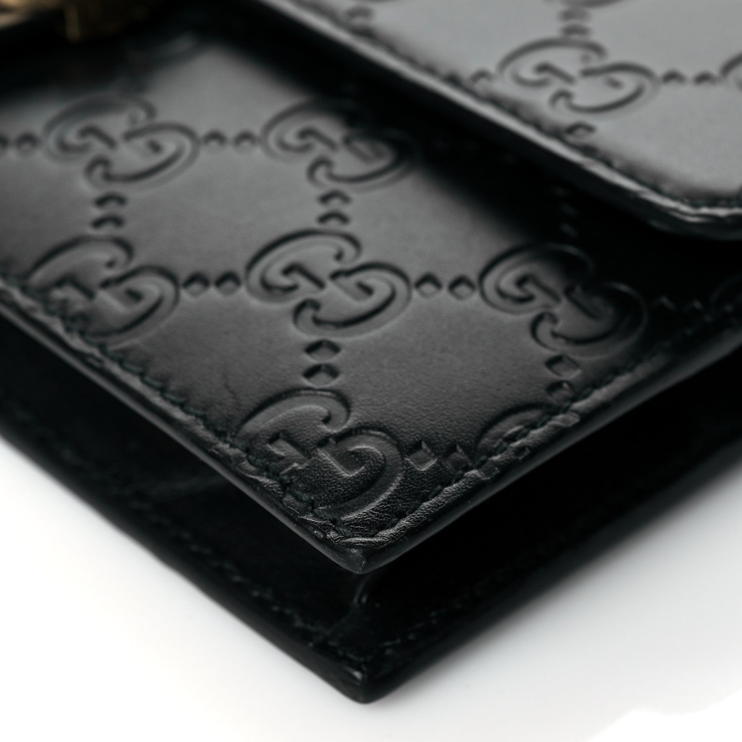 Guccissima Icon Chain Wallet Black