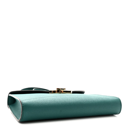 Moynat Carat Calfskin Gabrielle Clutch Emerald 4 of 9