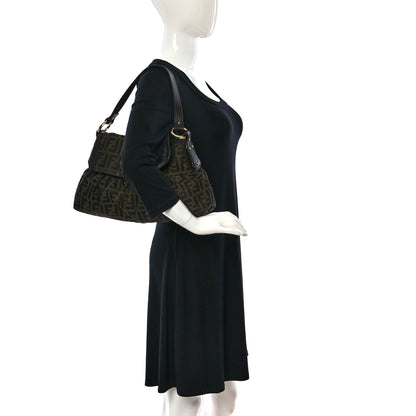 Fendi Zucca Medium Chef Shoulder Bag Tobacco 2 of 12