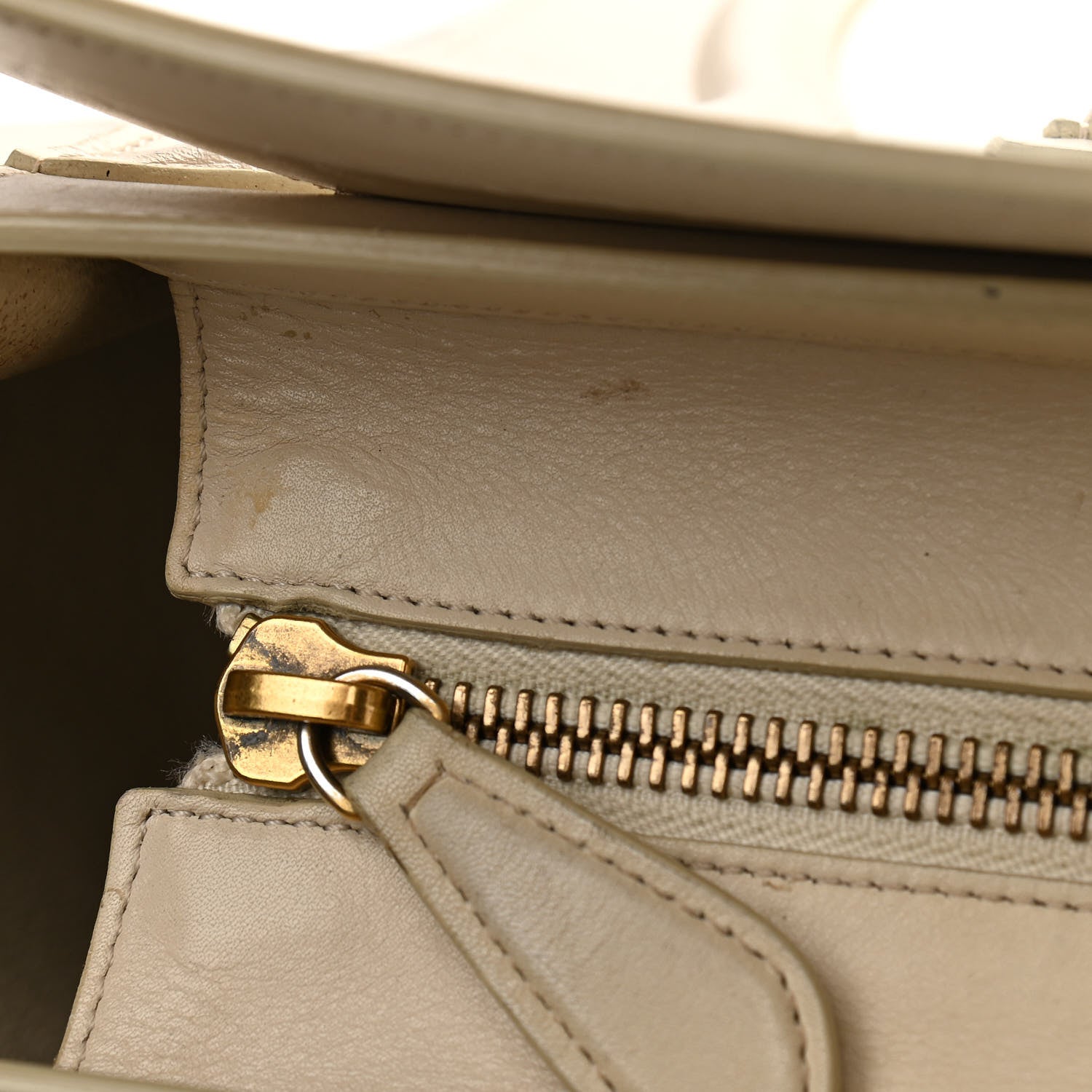 Celine Smooth Calfskin Mini Tri-Color Luggage White 15 of 31