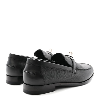 Hermes Epsom Womens Destin Loafer 37 Black 5 of 10