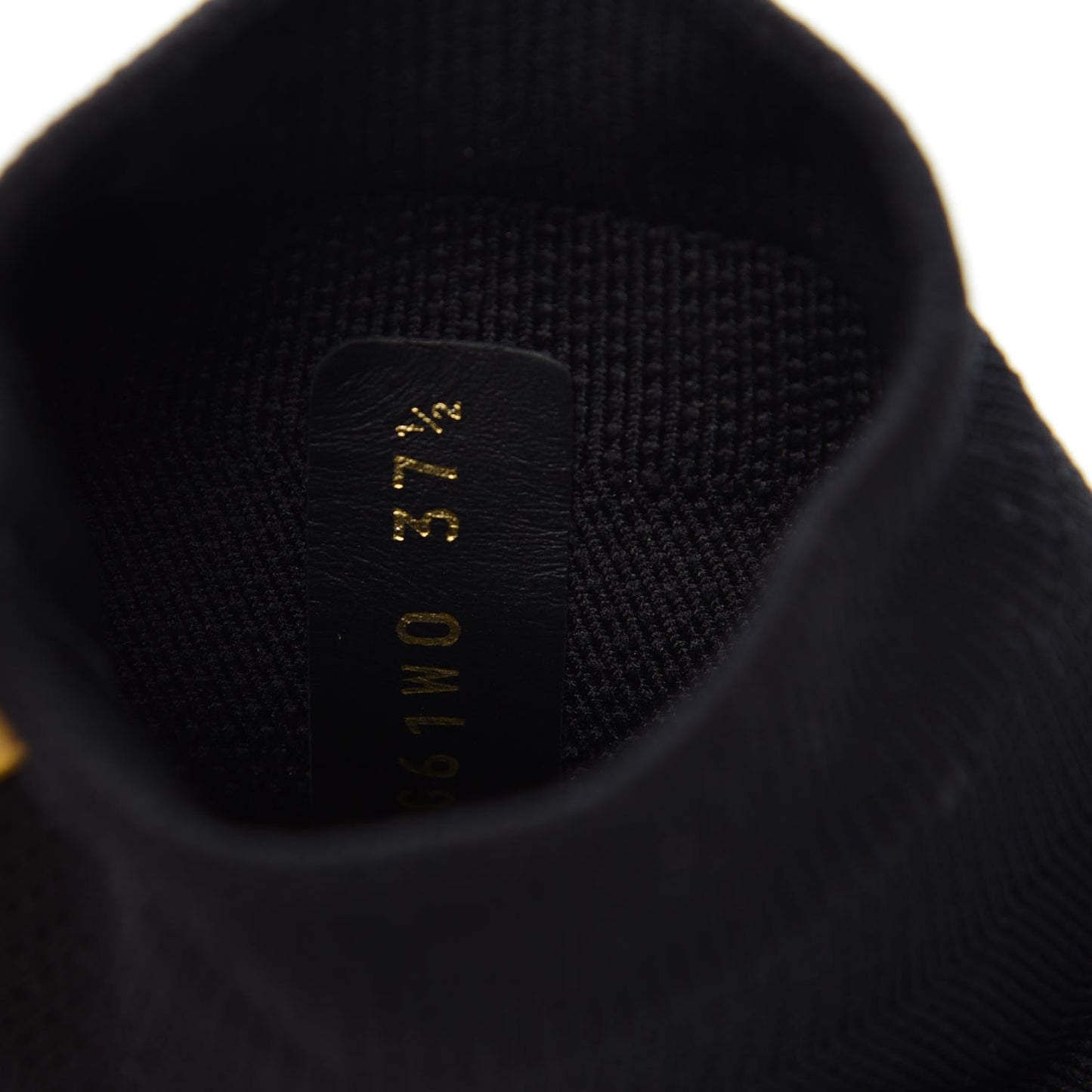 Body Tech Knit Sock High Top Sneakers 37.5 Black