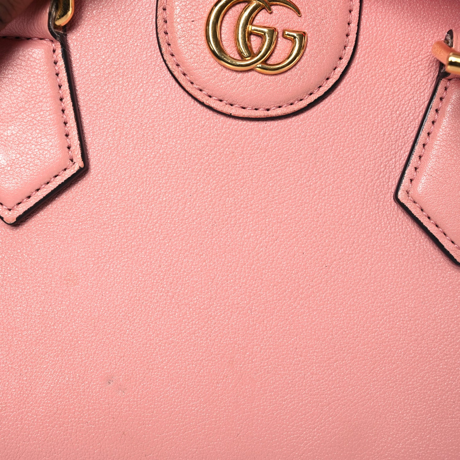 Gucci Wonka Grain Calfskin Mini Diana Tote Bag Wild Rose Fuxia Fluo 8 of 17