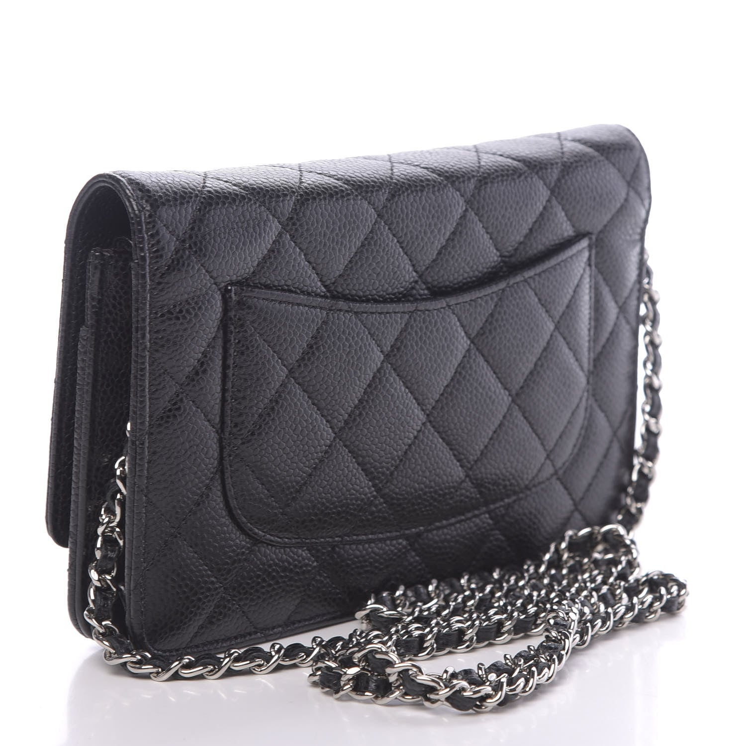 Chanel Caviar Quilted Wallet On Chain WOC Black 3 of 13