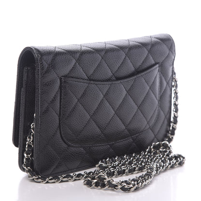 Chanel Caviar Quilted Wallet On Chain WOC Black 3 of 13