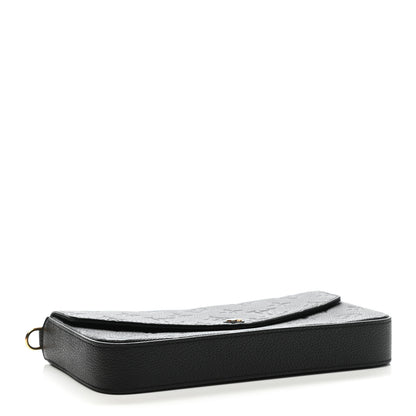 Louis Vuitton Empreinte Pochette Felicie Chain Wallet Black 3 of 7