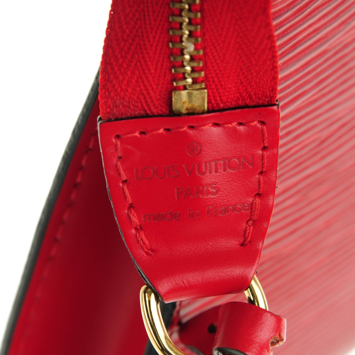 Louis Vuitton Epi Pochette Accessories 24 Castillan Red 6 of 7
