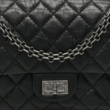 Chanel Aged Calfskin Quilted 2.55 Reissue 225 Flap Black 8 of 10