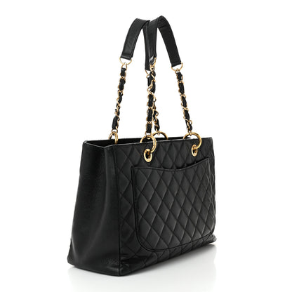 Chanel Caviar Quilted Grand Shopping Tote GST Black 3 of 12