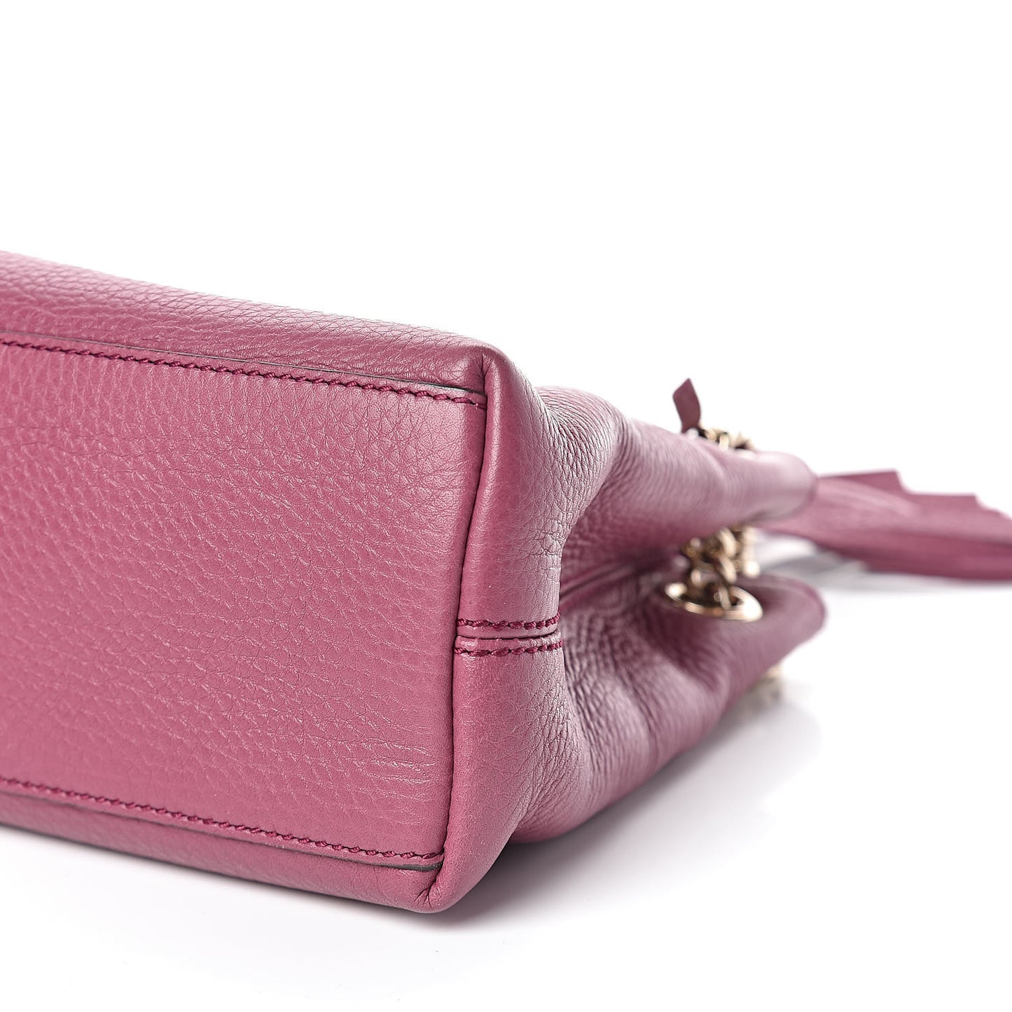 Pebbled Calfskin Small Soho Chain Shoulder Bag Peonia Flower
