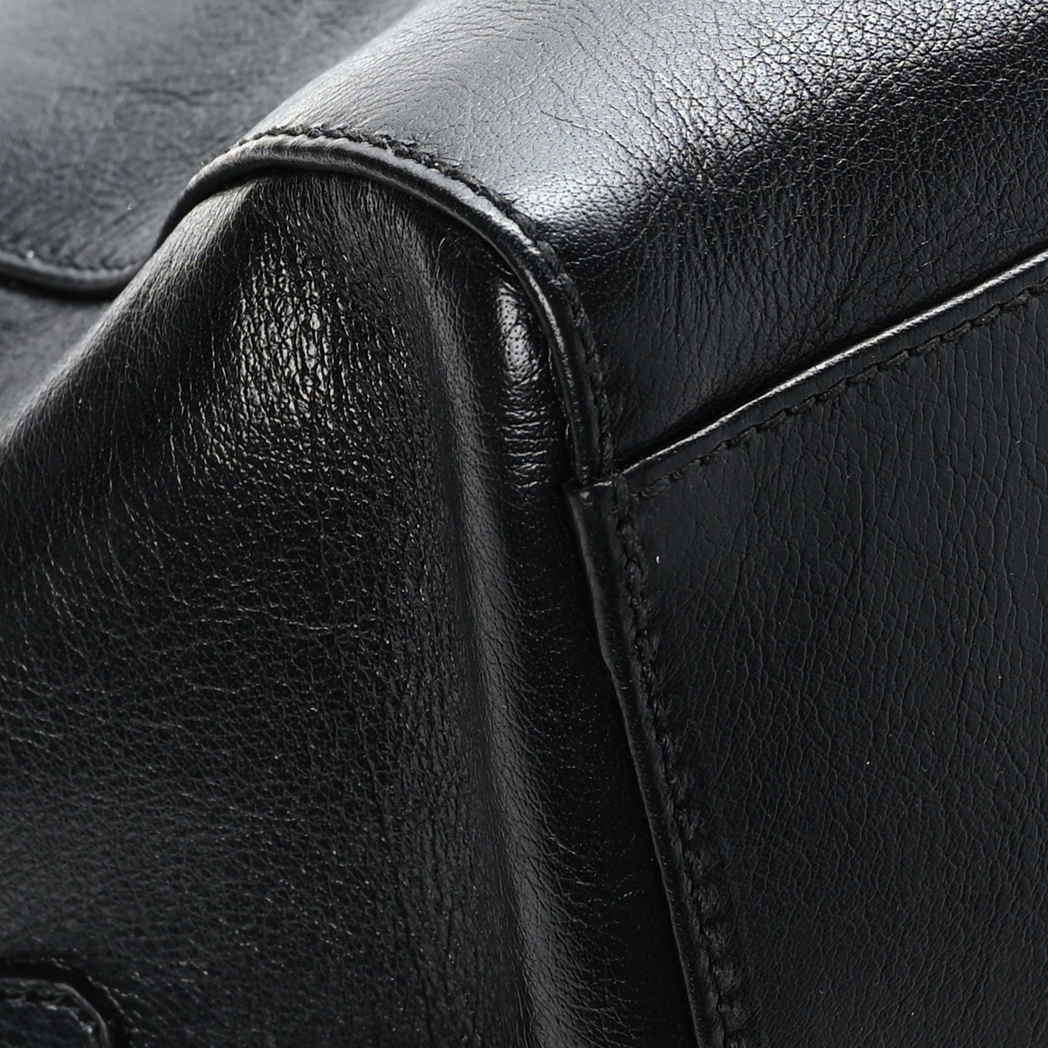 Gucci Calfskin Monochrome Medium Double G Tote Bag Black 9 of 10