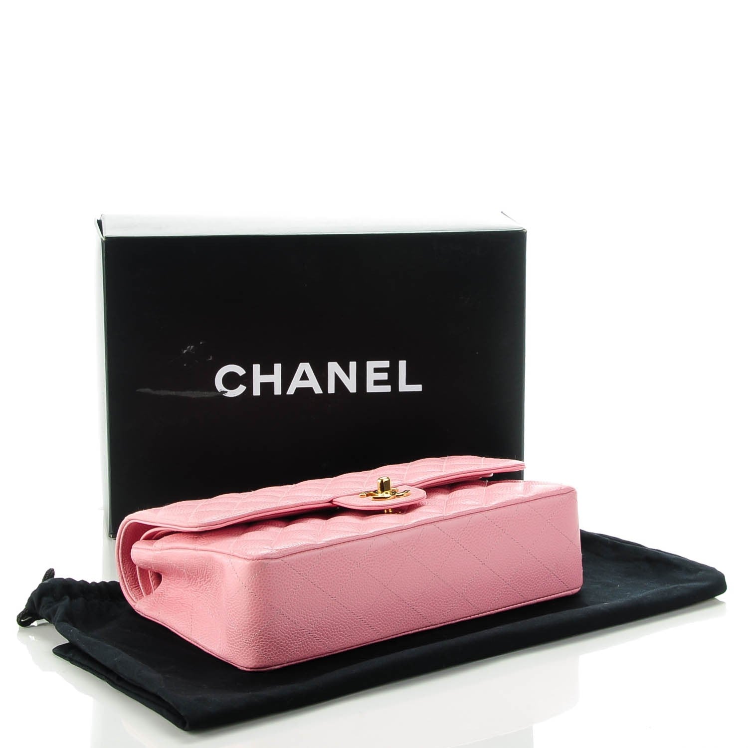 Chanel Caviar Quilted Medium Double Flap Pink 4 of 8