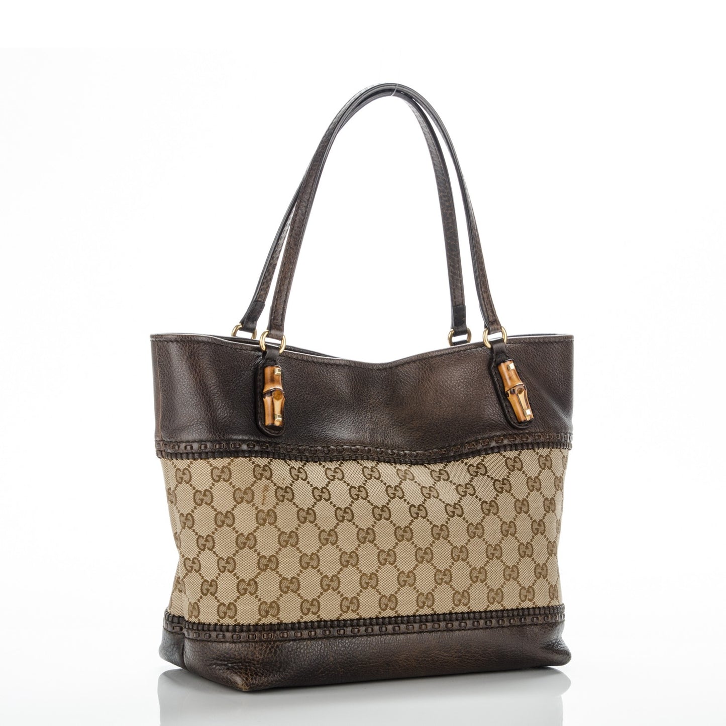 Monogram Medium Laidback Crafty Tote Dark Brown