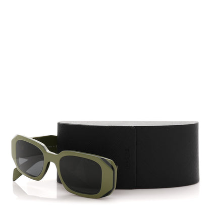 Prada Acetate Symbole Sunglasses SPR 17W Green 8 of 8