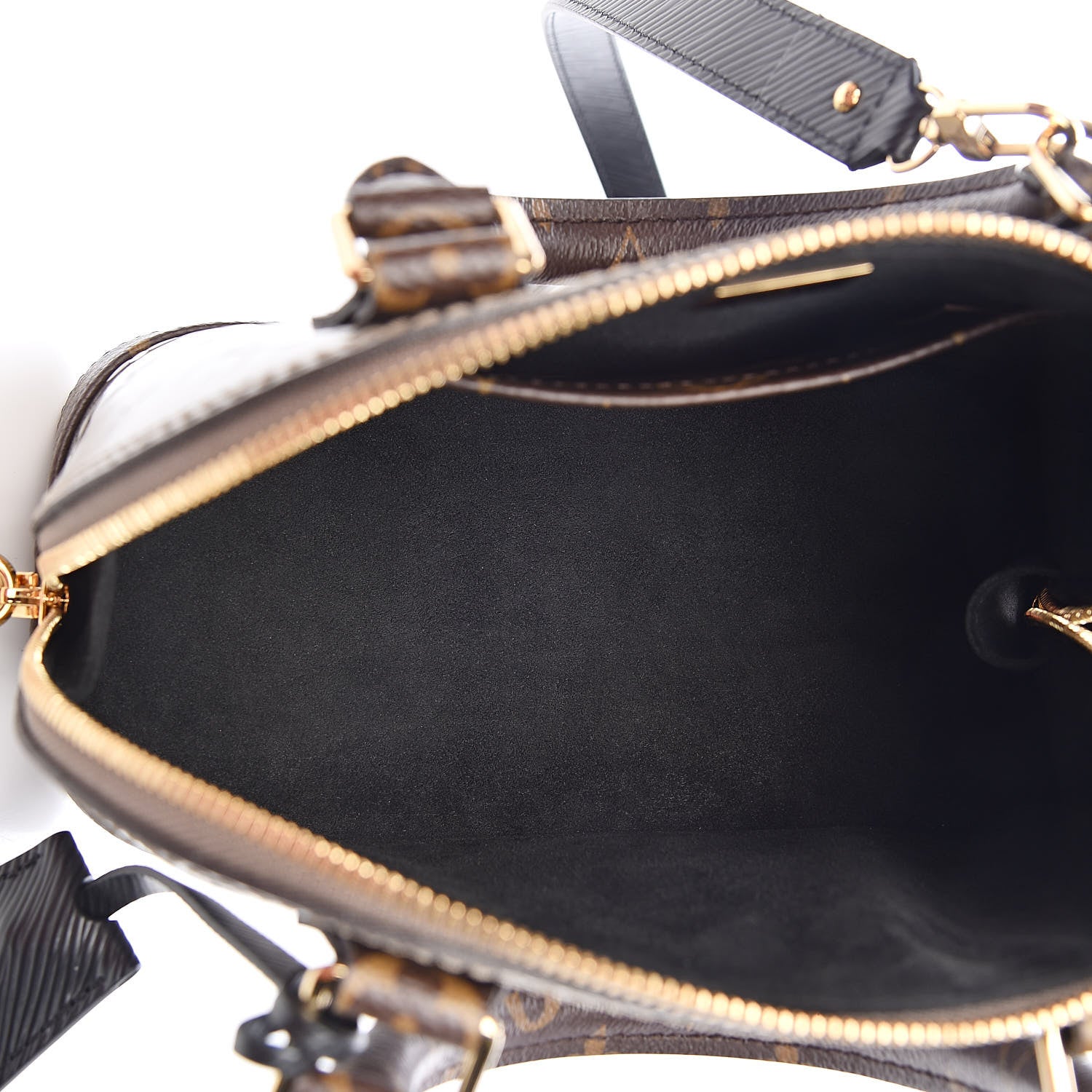 Louis Vuitton Vernis Epi Monogram Alma BB Champagne Metallise 5 of 10