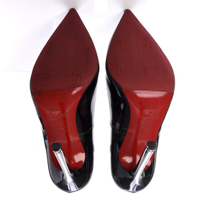 Christian Louboutin Patent Pigalle 120 Pumps 36.5 Black 5 of 9