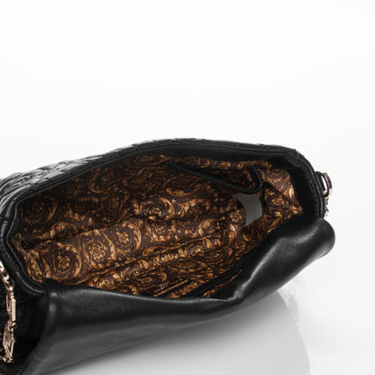Versace Nappa Barocco Quilted Calliope Vanitas Shoulder Bag Black 5 of 7