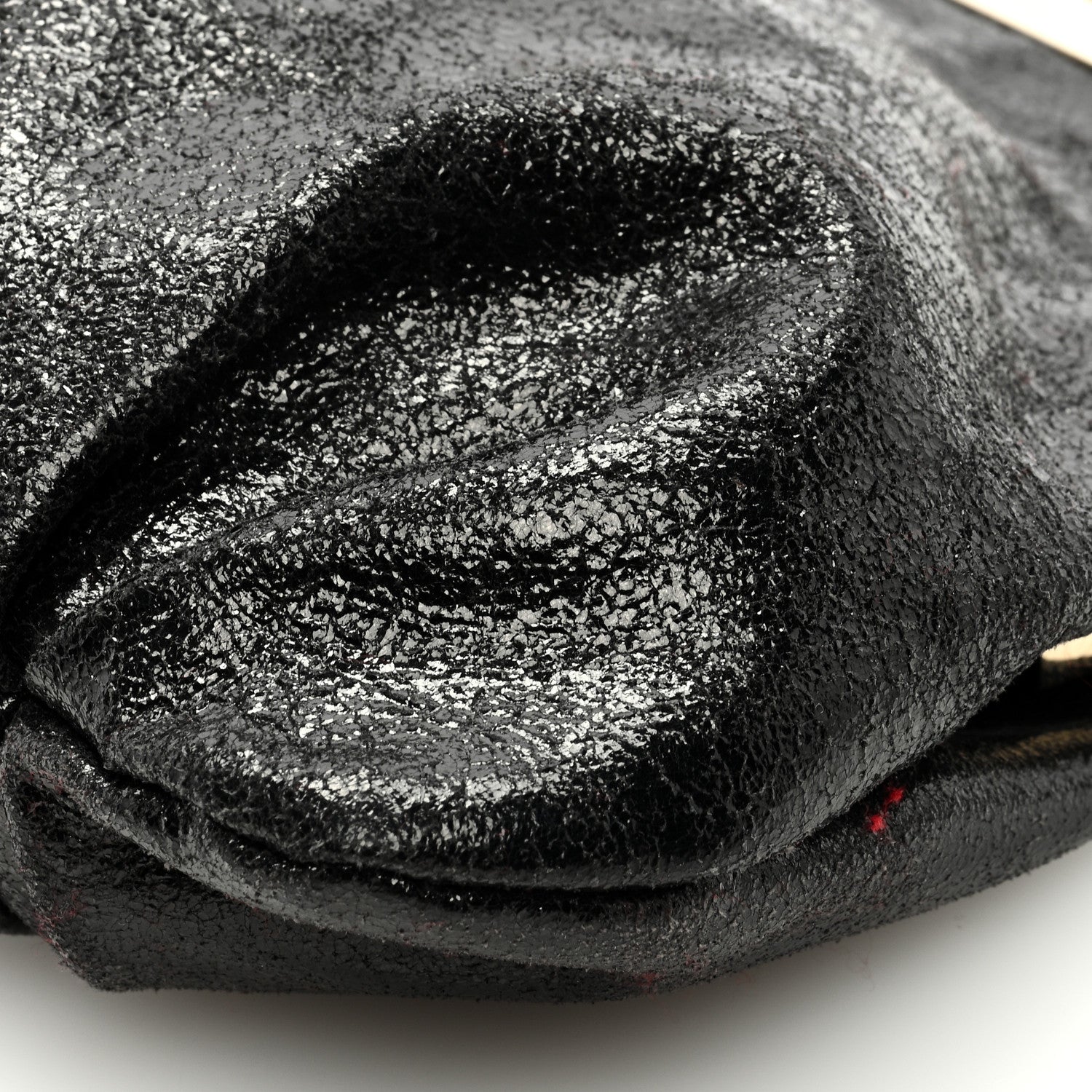 Christian Louboutin Crinkled Nappa Loubi Lula Mini Frame Clutch Black 8 of 8