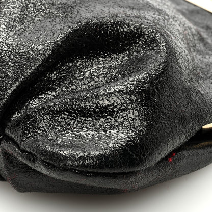 Christian Louboutin Crinkled Nappa Loubi Lula Mini Frame Clutch Black 8 of 8