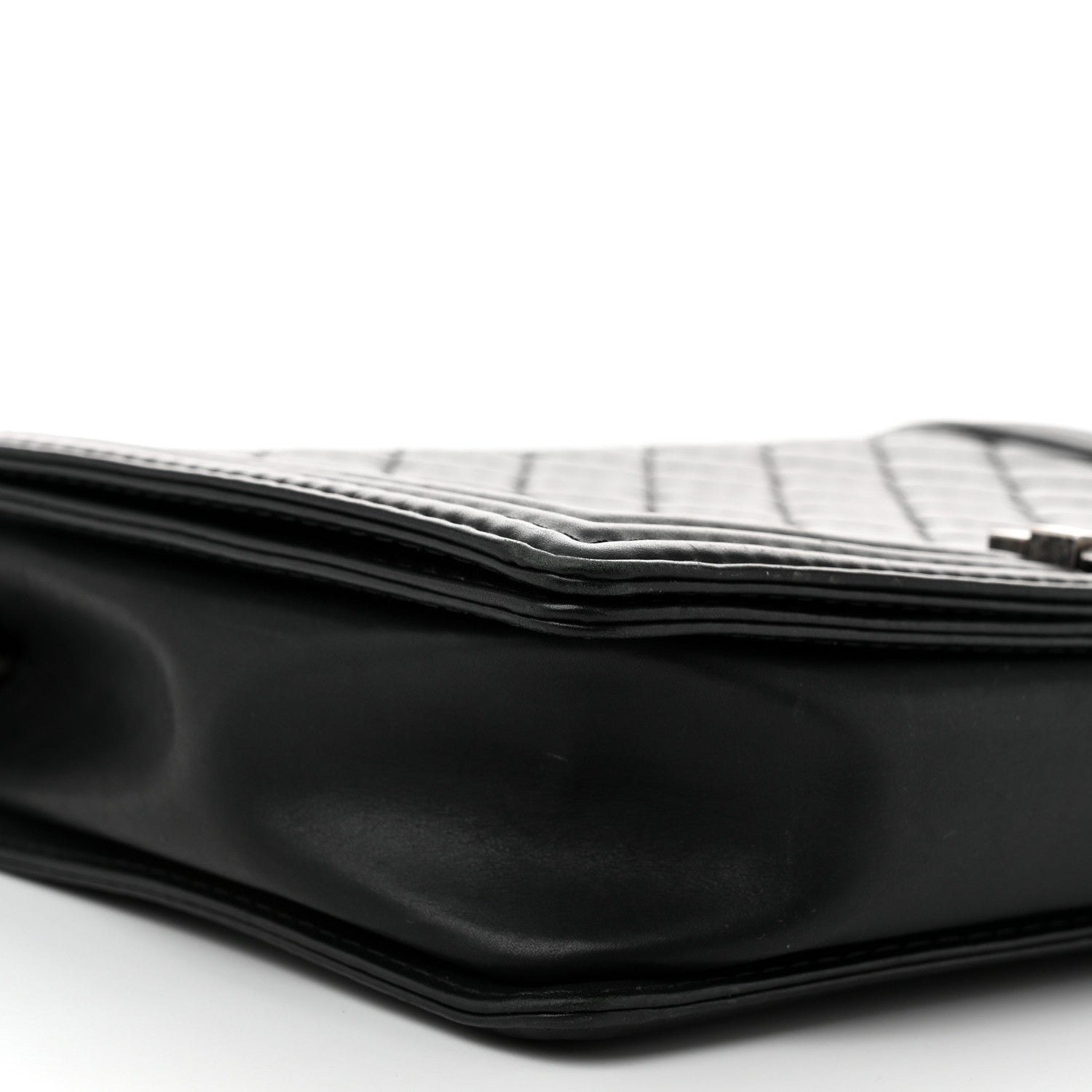 Chanel Calfskin Double Stitch Large Boy Flap Black 9 of 12