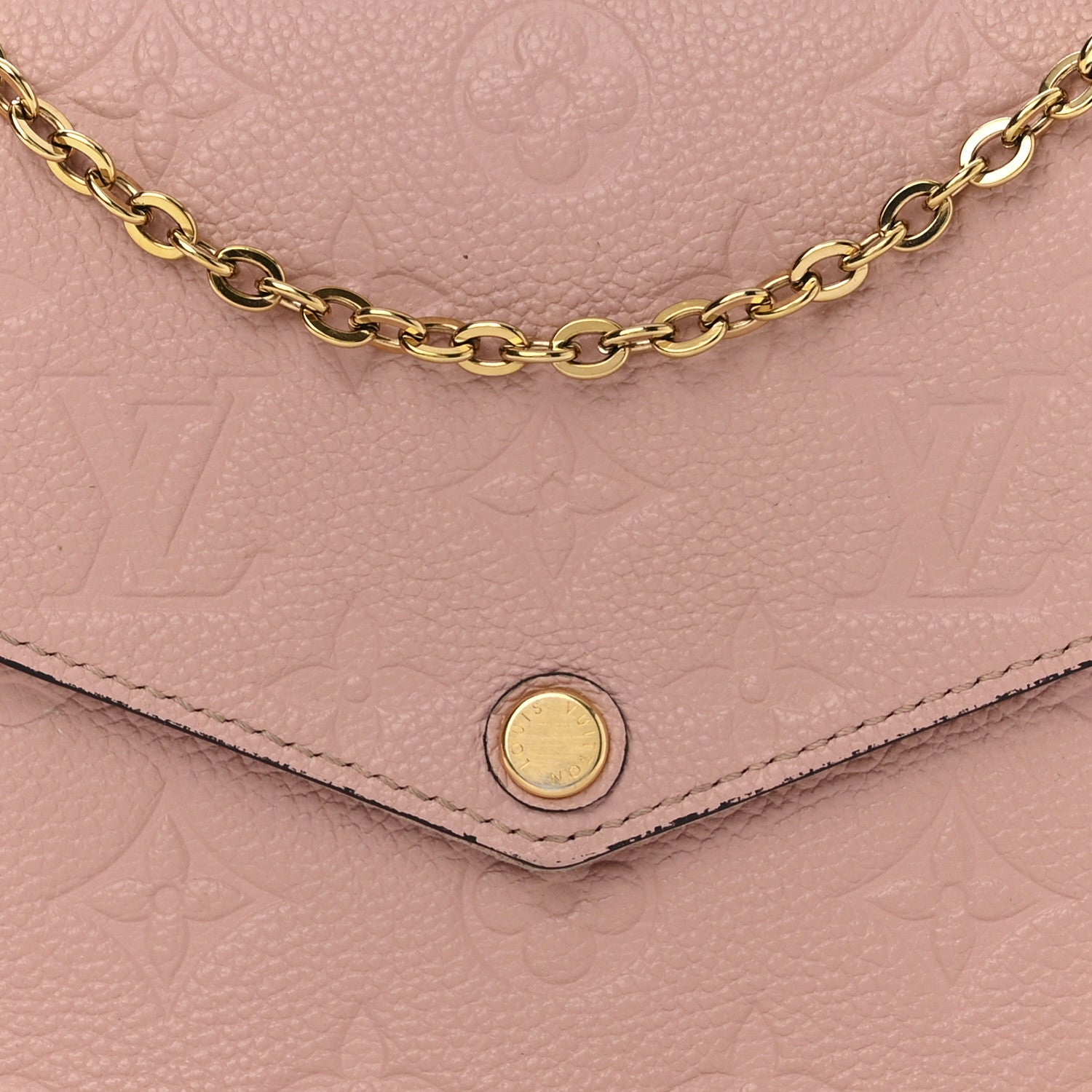 Louis Vuitton Empreinte Pochette Felicie Chain Wallet Rose Poudre 8 of 12