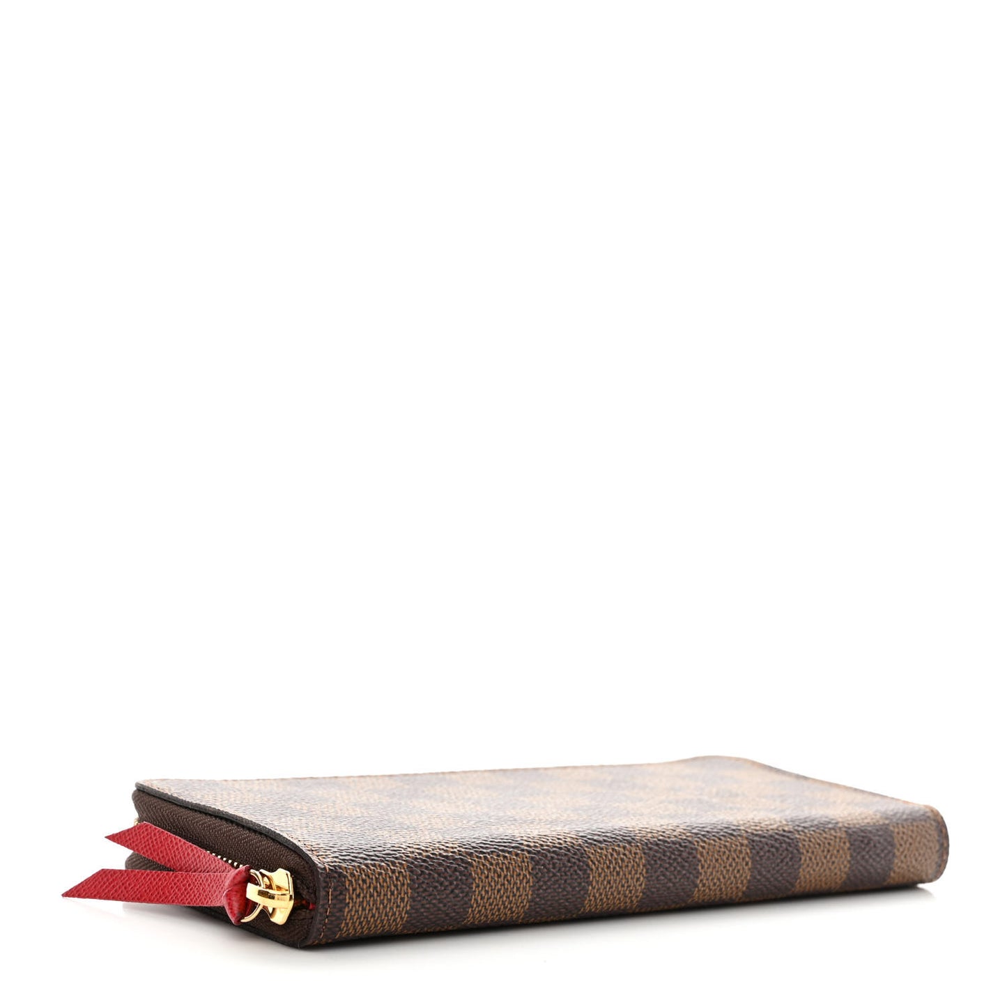 Damier Ebene Clemence Wallet Cherry