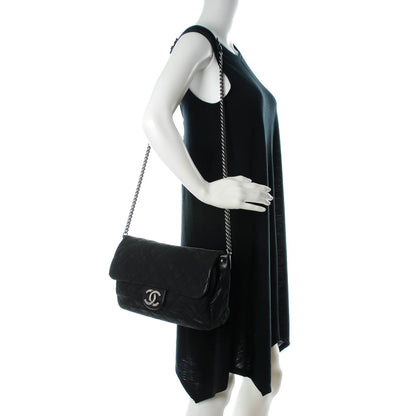 Chanel Iridescent Calfskin Large Coco Daily Flap Black 2 of 7