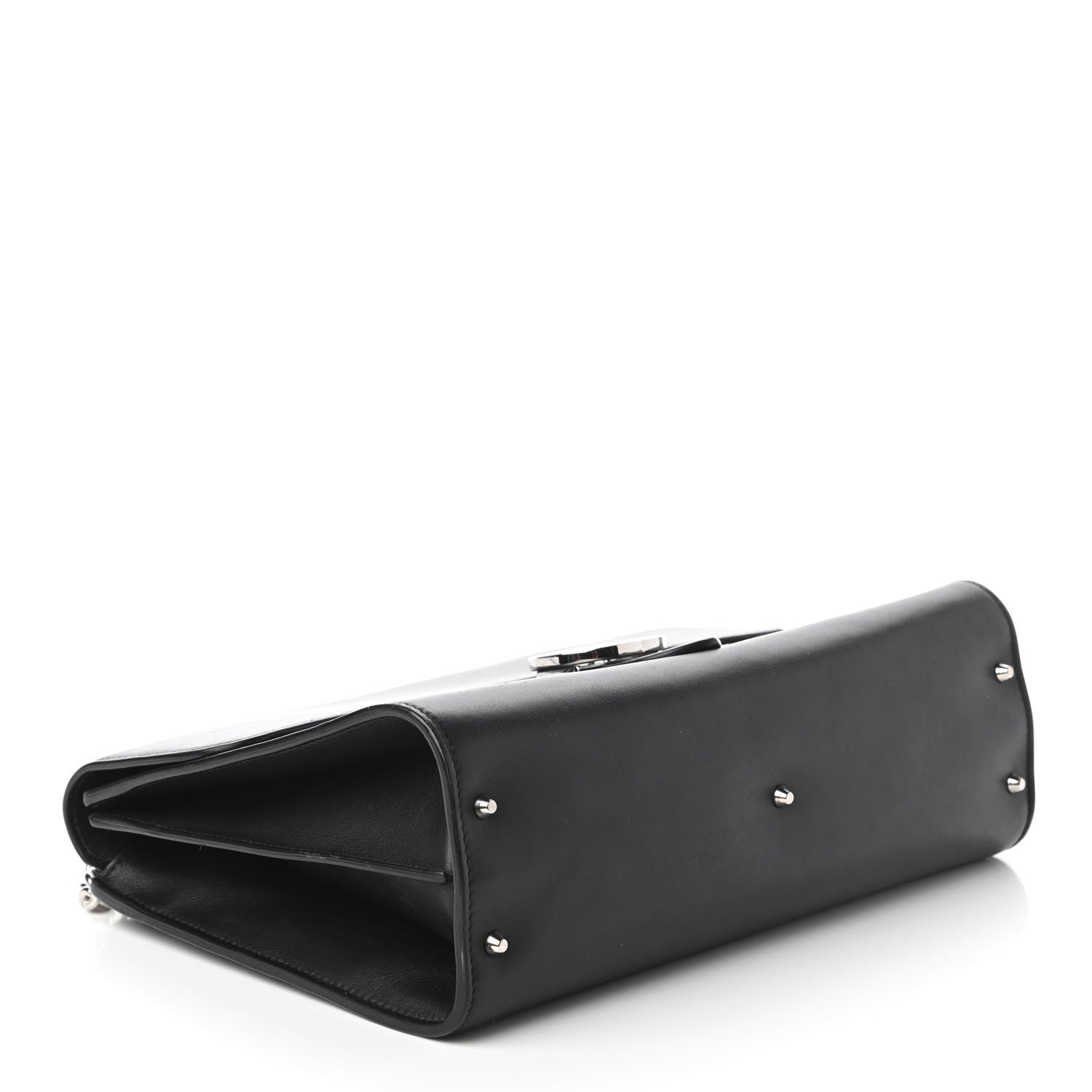 Gucci Moon Calfskin Medium Interlocking G Shoulder Bag Black 4 of 12