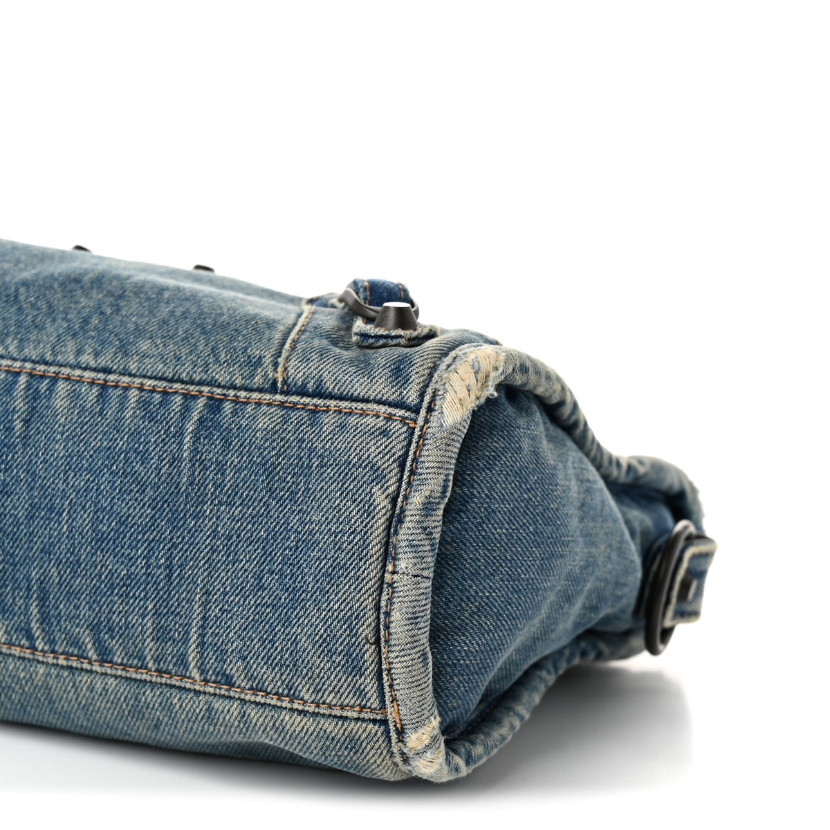 Balenciaga Washed Denim Classic Hardware Small Le City Blue 10 of 11