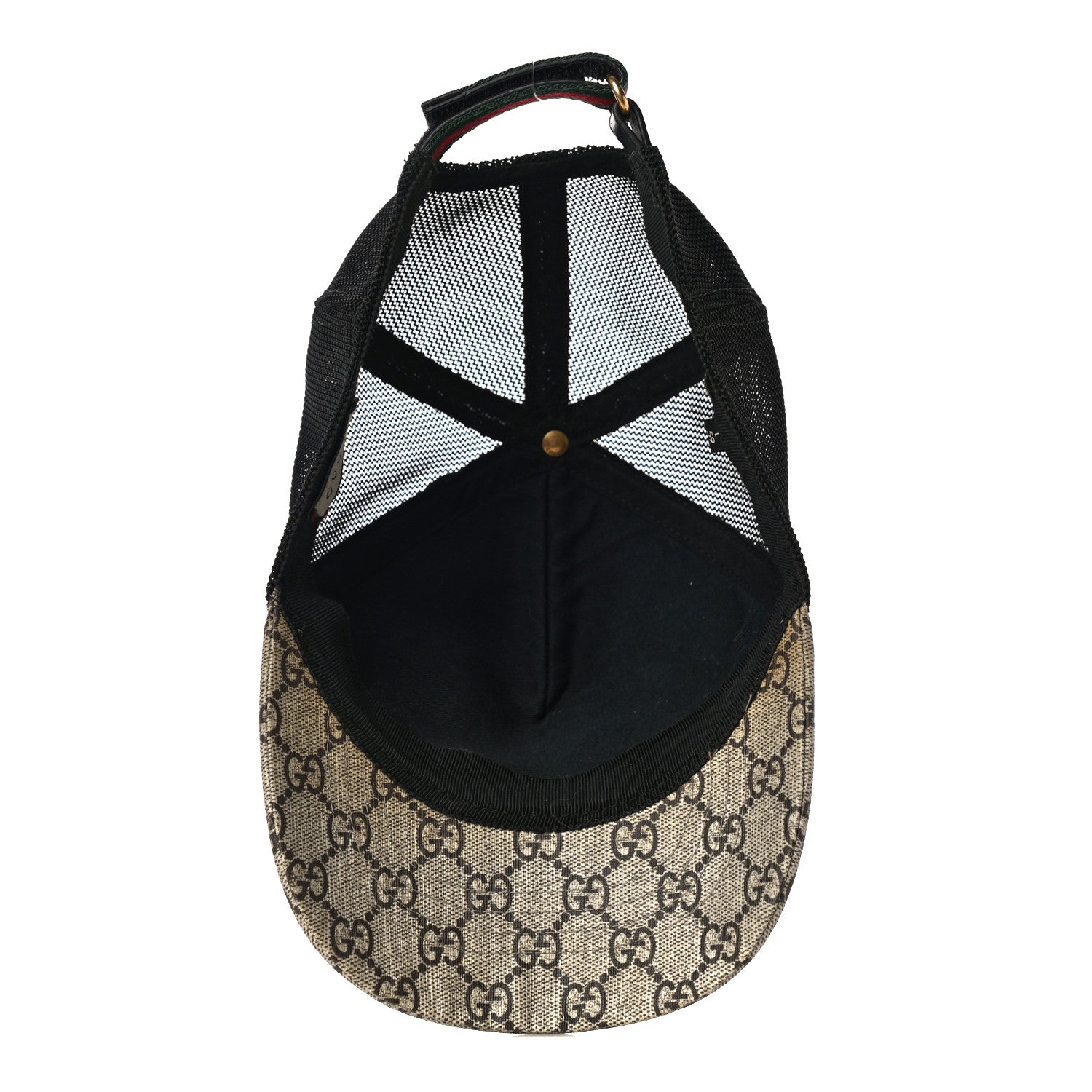 Gucci GG Supreme Monogram Tiger Print Baseball Hat 59 Beige 5 of 7