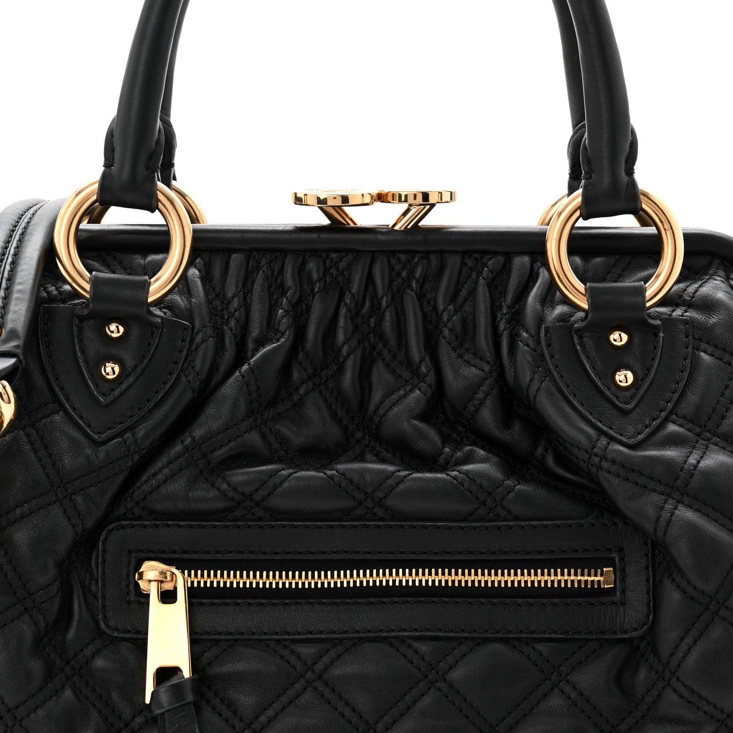 Marc Jacobs Calfskin Quilted Stam Black 8 of 10