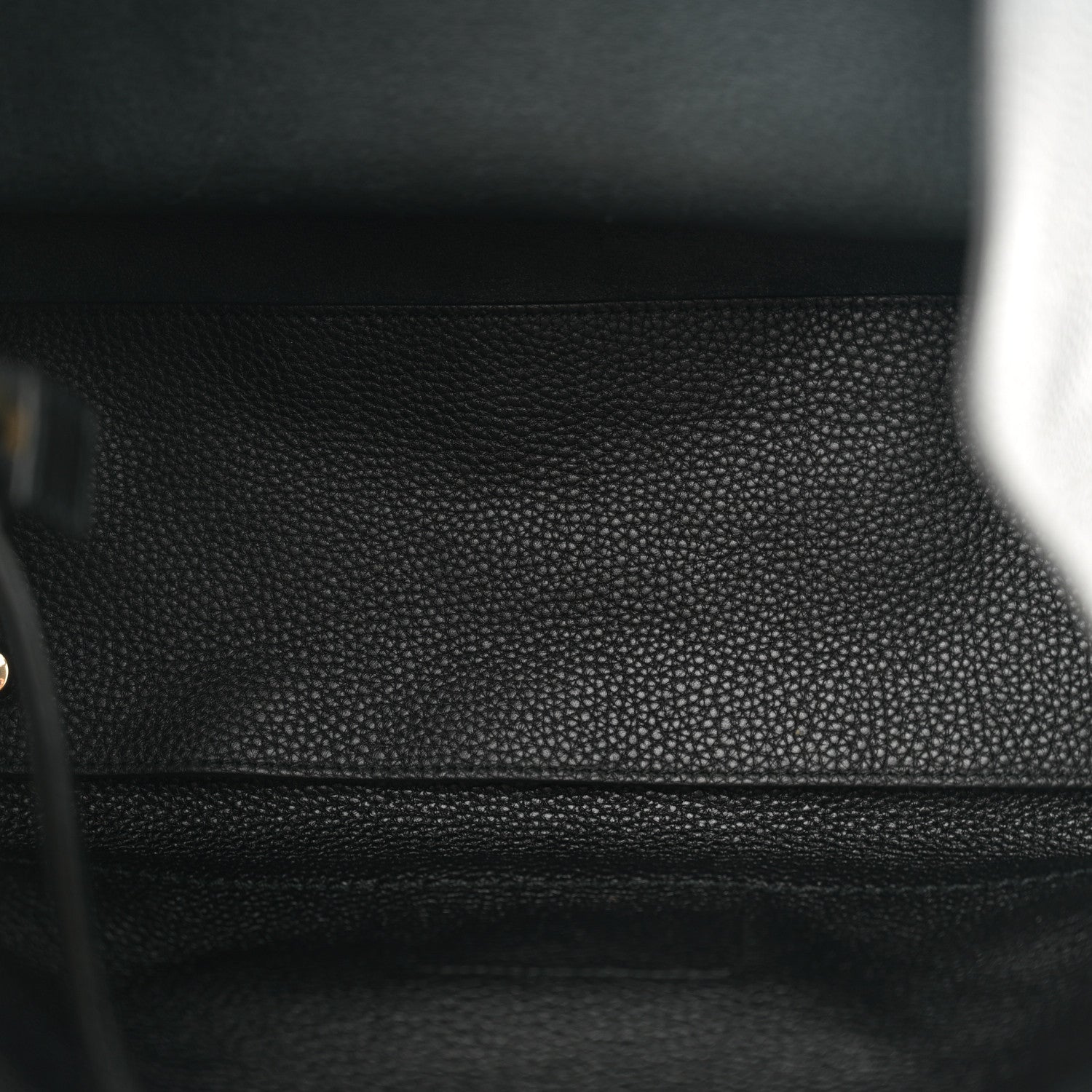 Salvatore Ferragamo Hammered Calfskin Double Handle Medium Amy Tote Black 5 of 10