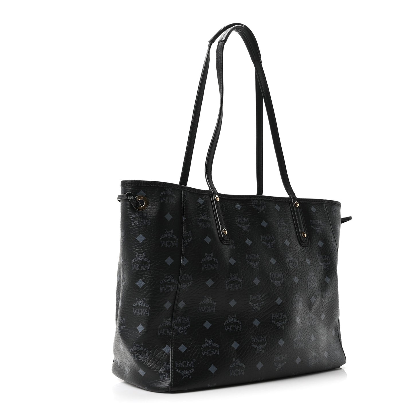 Visetos Medium Liz Reversible Shopper Tote Black