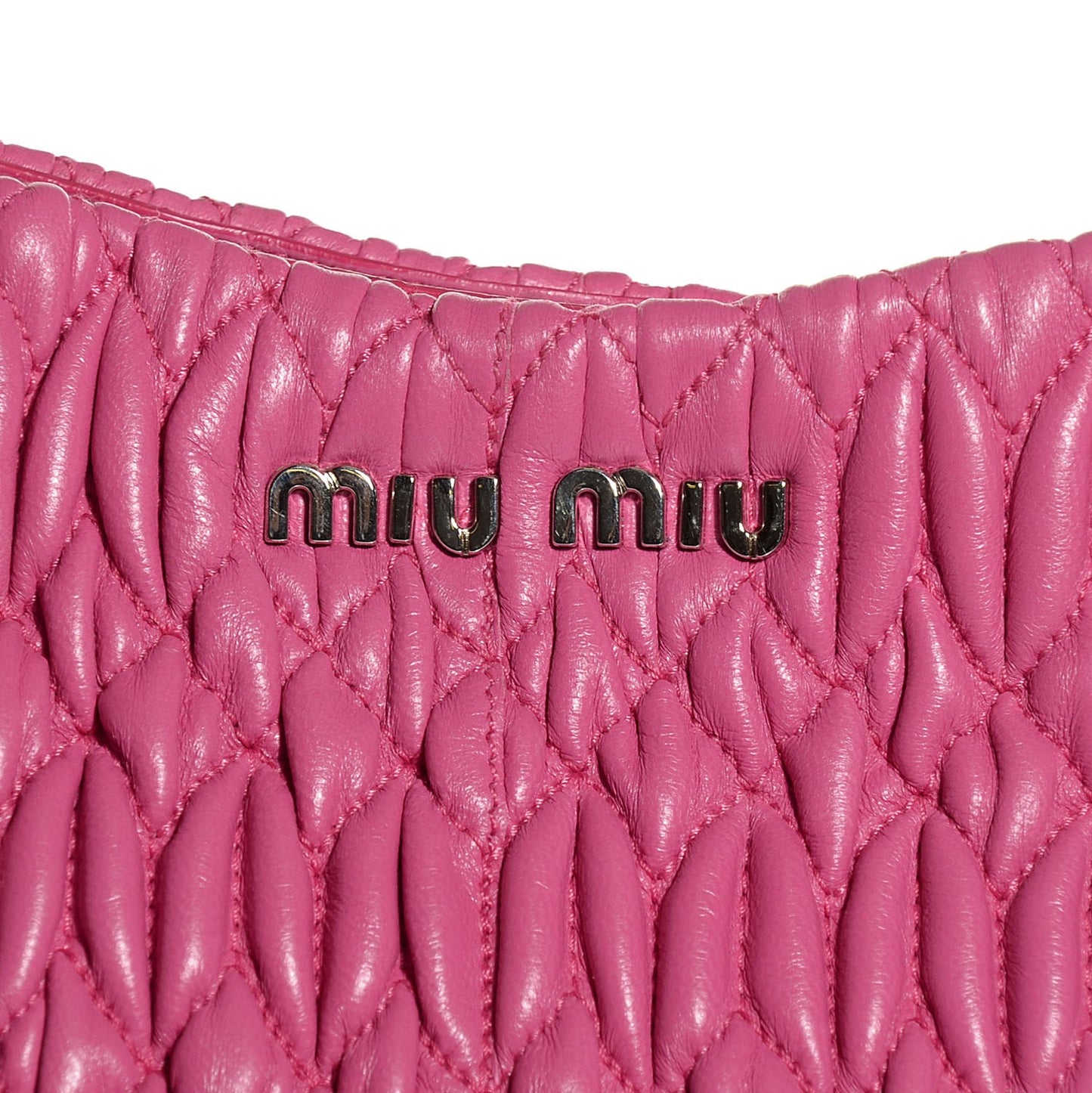 Nappa Matelasse Swarovski Crystal Tote Fuxia