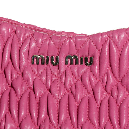 Miu Miu Nappa Matelasse Swarovski Crystal Tote Fuxia 9 of 9