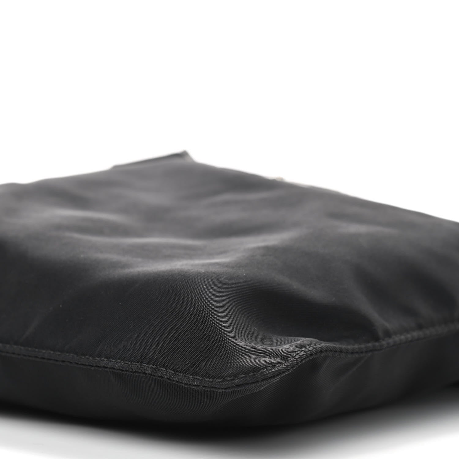Prada Tessuto Nylon Saffiano Flat Messenger Bag Black 8 of 8