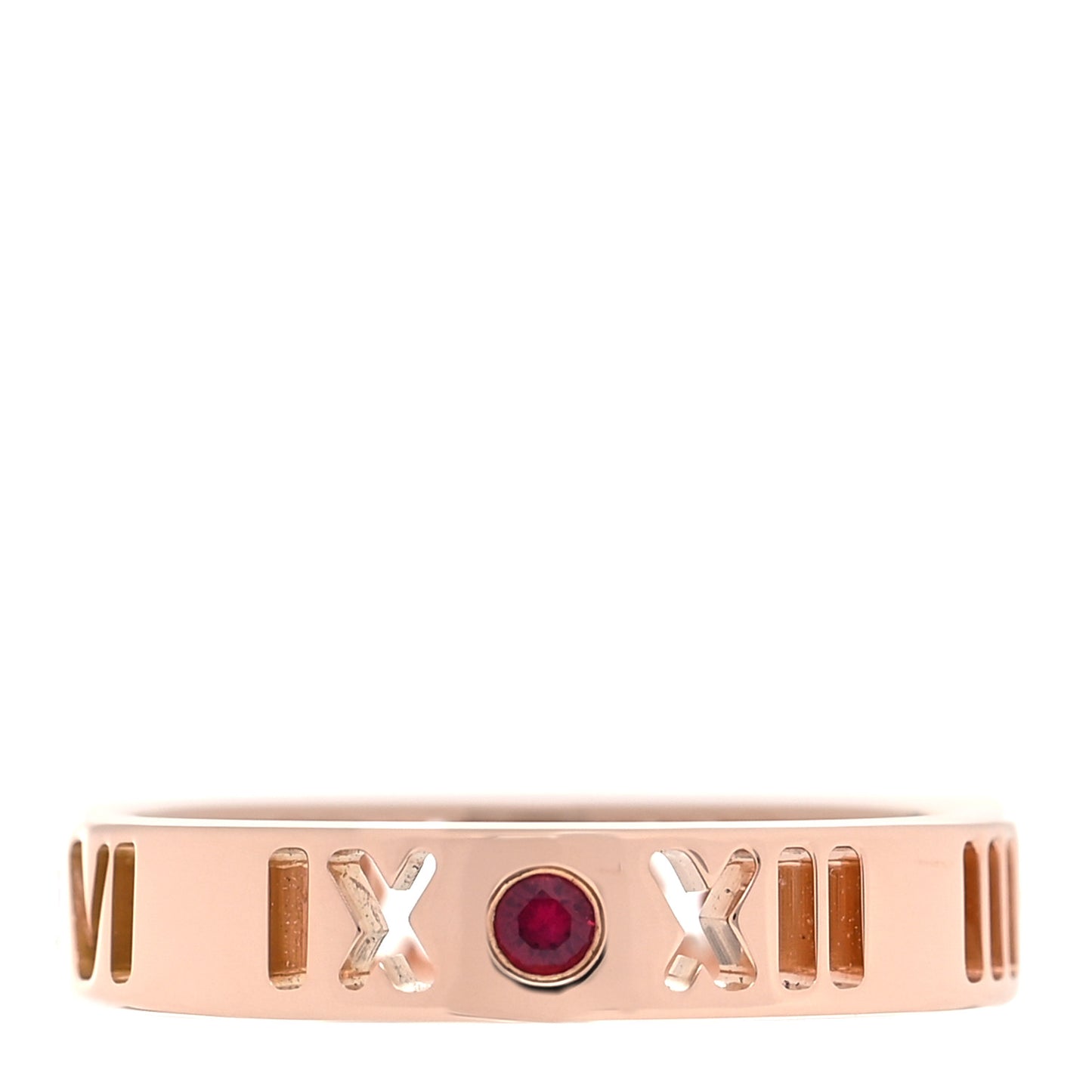 18K Rose Gold Ruby Atlas Pierced Ring 47 4