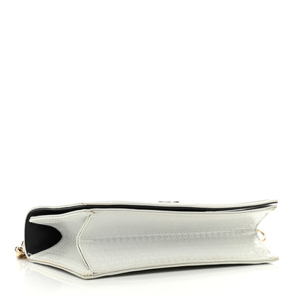 Christian Dior Patent Micro-Cannage Medium Diorama Flap Bag White 4 of 14