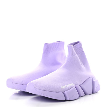 Balenciaga Technical 3D Recycled Knit Womens Speed 2.0 Sneakers 37 Monocolor Lilla 3 of 10