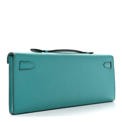 Hermes Swift Kelly Cut Clutch Pochette Vert Verone 3 of 10
