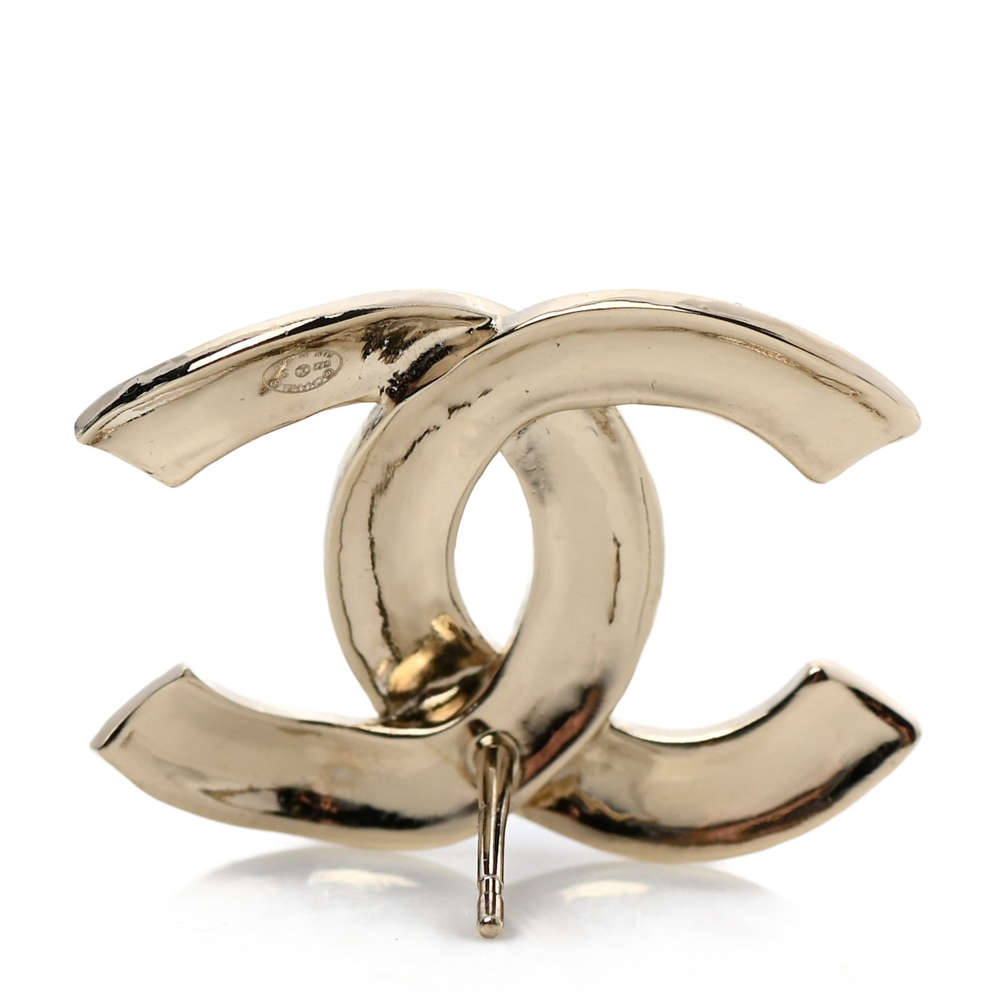Metal CC Earrings Gold