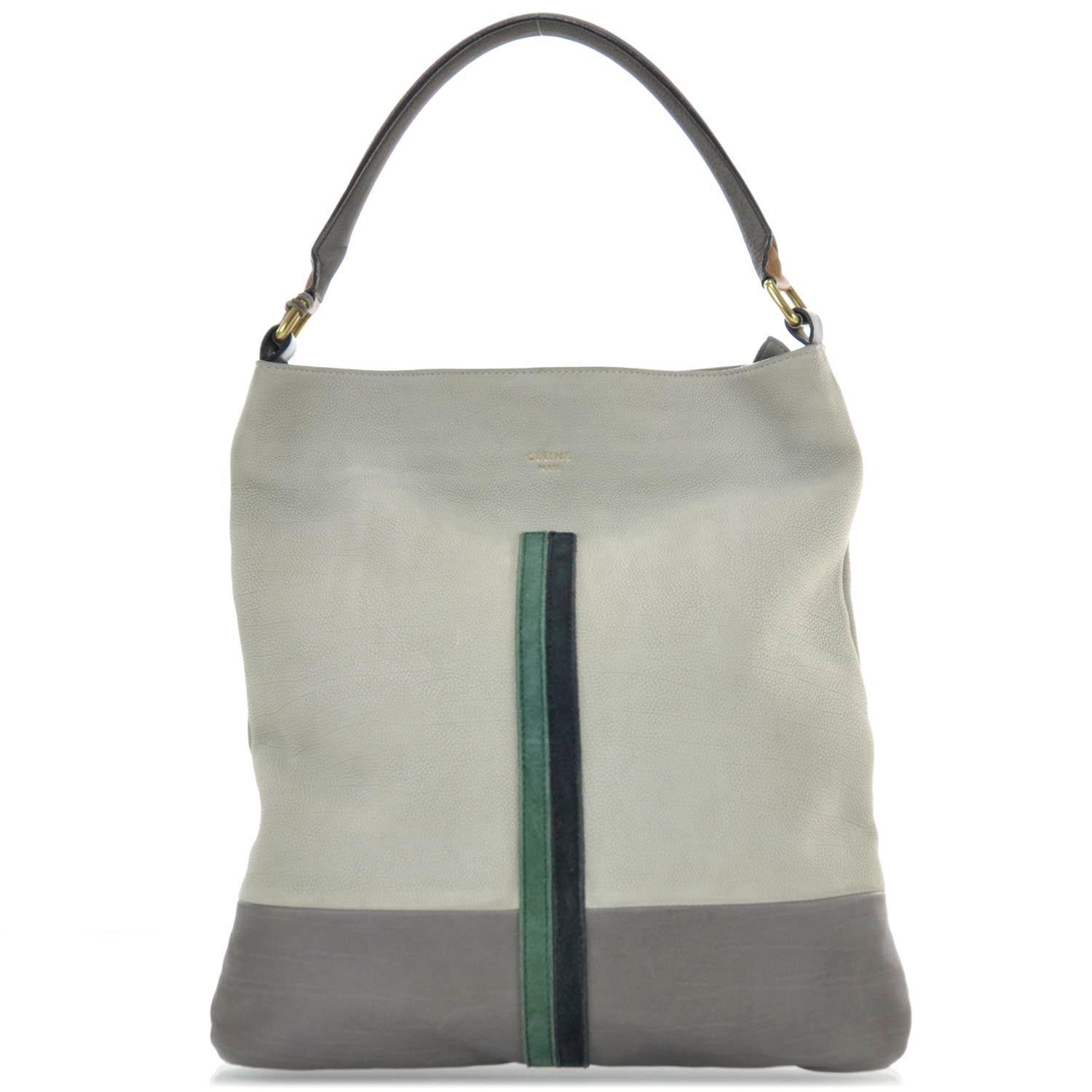 Celine Calfskin Racer Stripe Tote 1 of 10