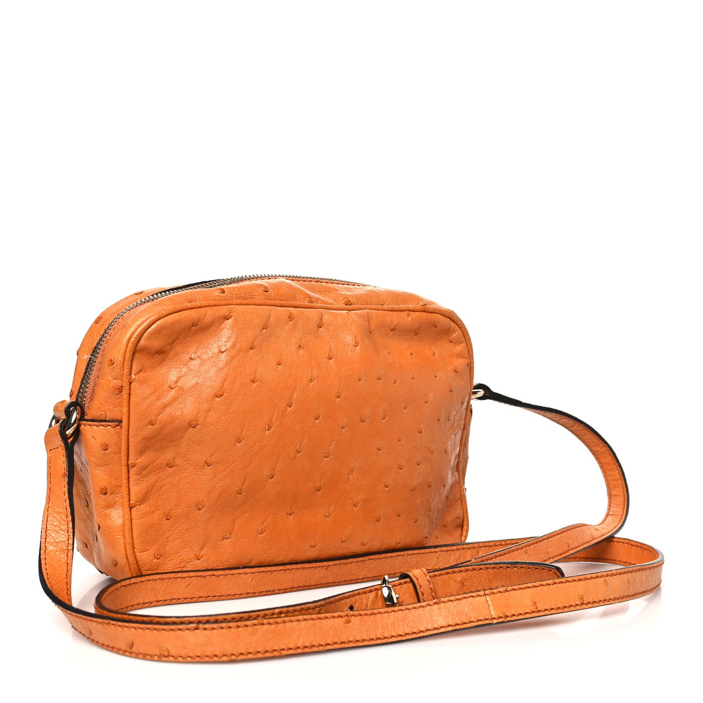Ostrich Small Soho Disco Bag Orange