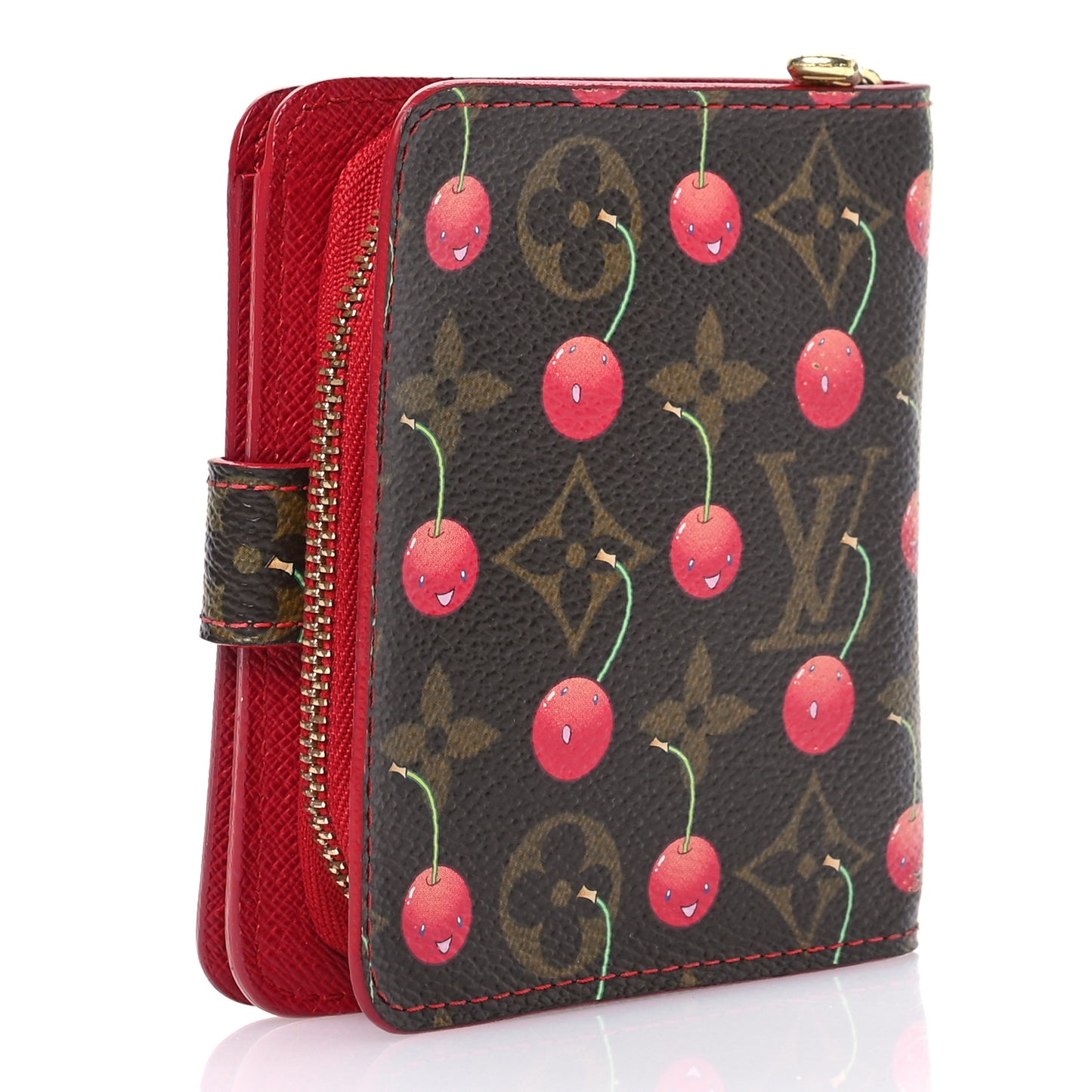 Monogram Cerises Compact Zippe Wallet