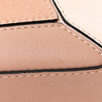 Loewe Calfskin Suede Small Puzzle Bag Blush 11 of 12