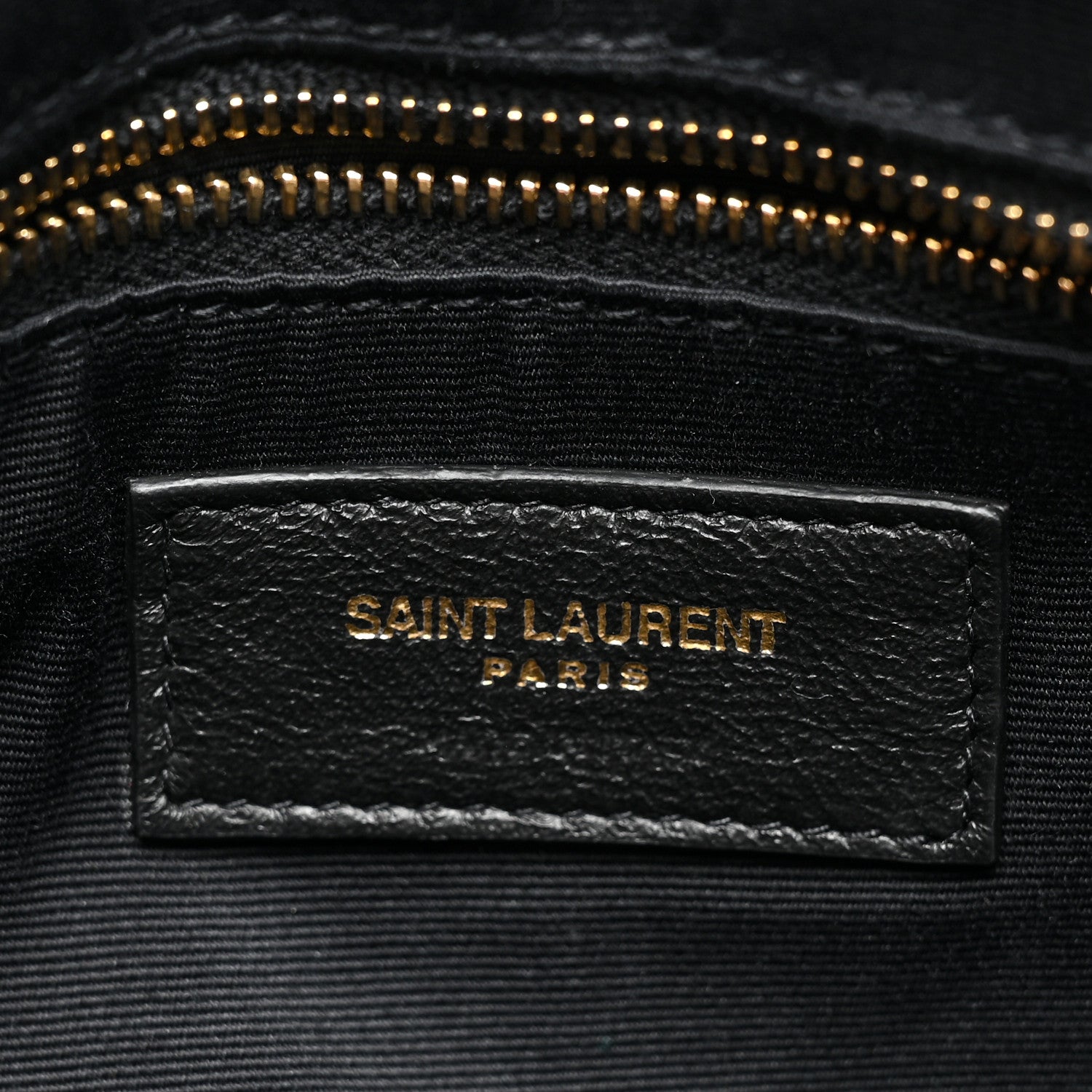 Saint Laurent Canvas Bandana Medium Loulou Chain Satchel Black White 9 of 13