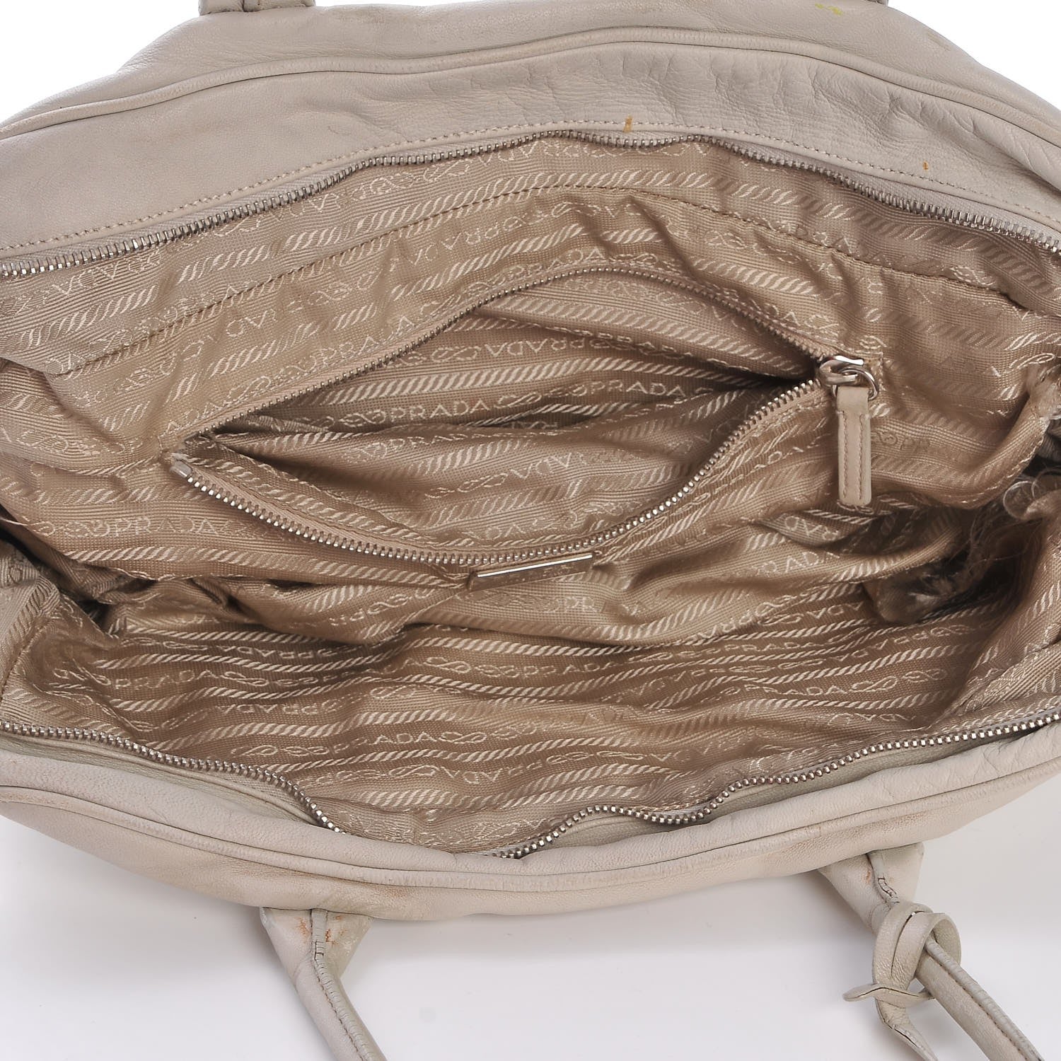 Prada Vitello Bauletto Talco 5 of 28