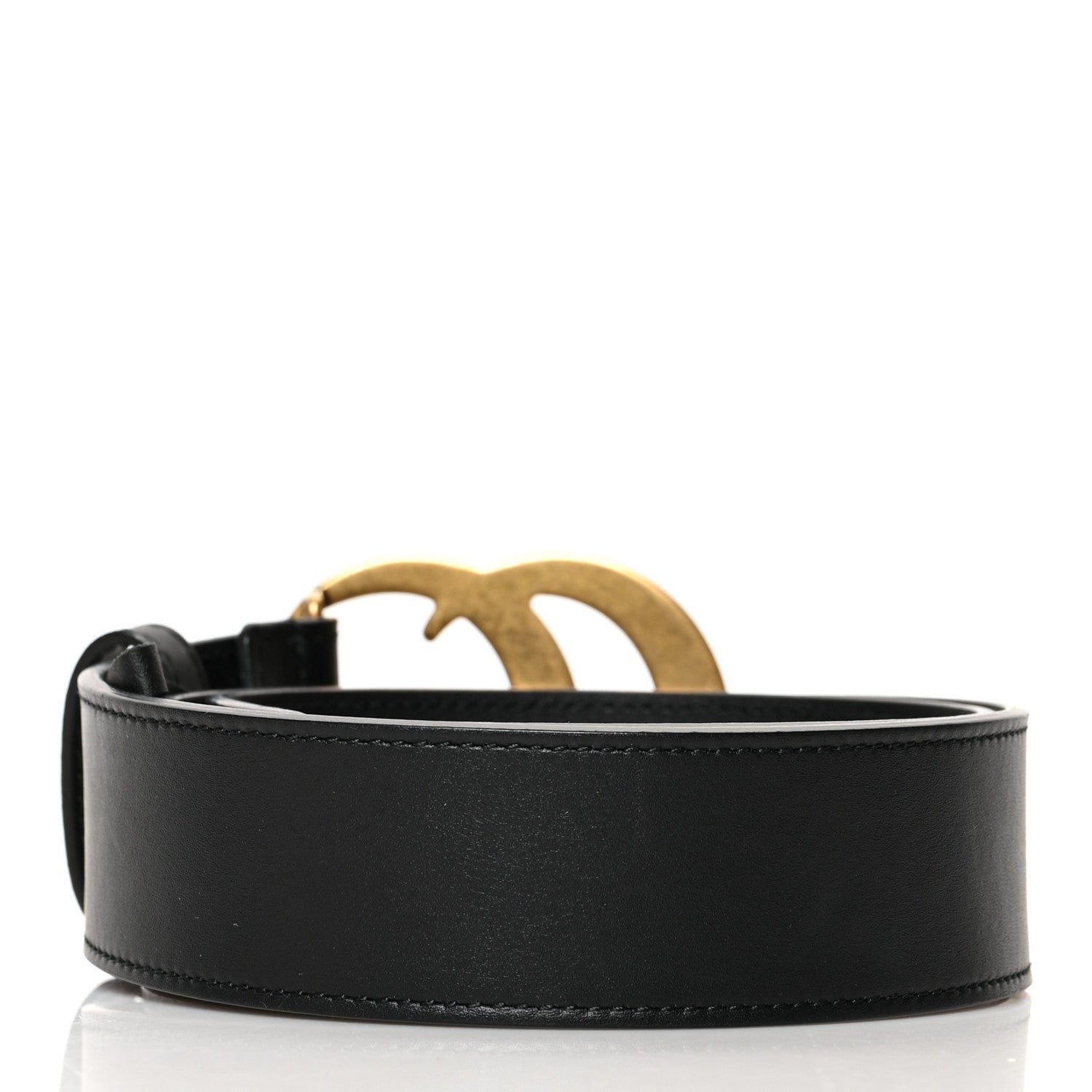 Gucci Calfskin Double G 40mm Belt 75 30 Black 2 of 6