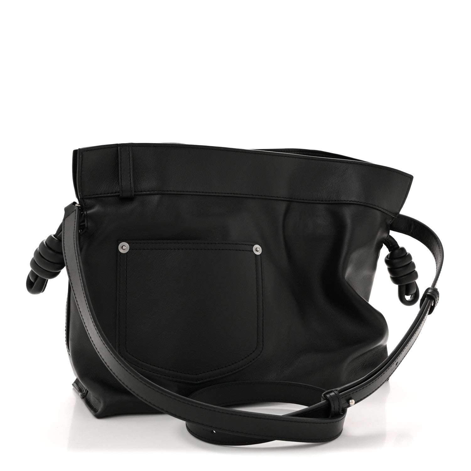 Loewe Shiny Calfskin Medium Panta Flamenco Clutch Black 3 of 13
